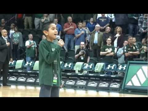 Julian Silva sings the National Anthem