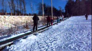 preview picture of video 'Wachusett Mountain Skiing, Princeton, Massachusetts-January 14, 2012'