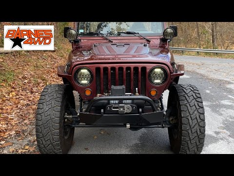 INSTALLING A BARNES 4WD STUBBY FRONT BUMPER ON MY JEEP TJ