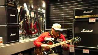 Video thumbnail for "Testing Out & Playing The Ibanez AG95DBS Artcore EXP Hollow Body Electric At G.C." Apr.21, 2013 by BigWill/GodsHeavenUniverse