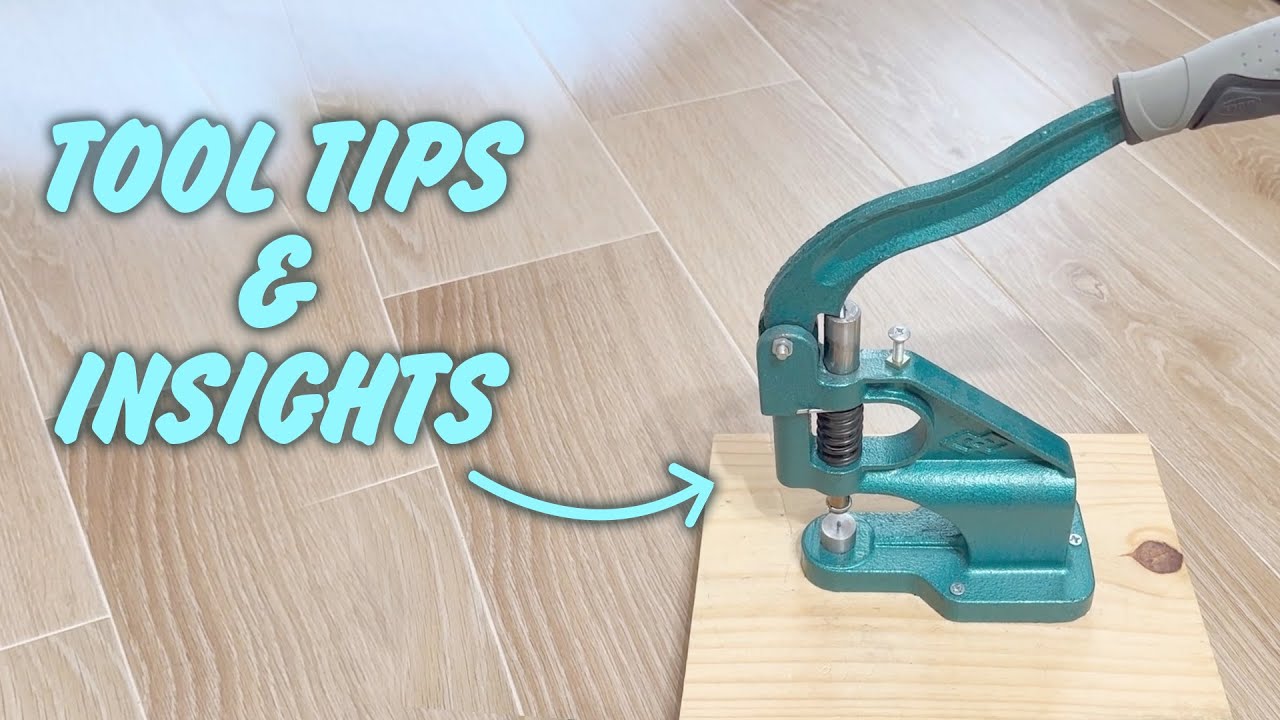 DEMO: Hand Press Punch Tool - Quick Button Demo