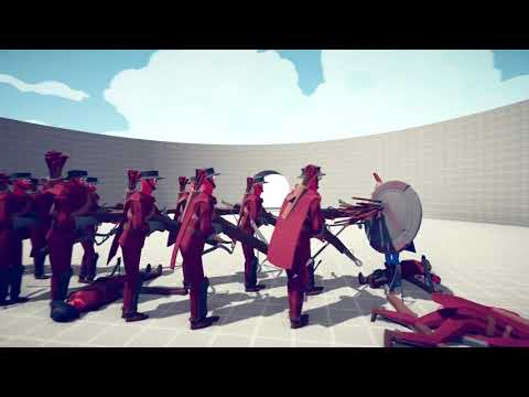 ►TABS◄ Leonidas vs 20 Strongest Range units from each faction | Totally Accurate Battle Simulator