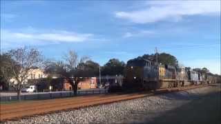 preview picture of video 'CSX Folkston Funnel Railfanning Winter 2015'