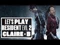 Let's Play Resident Evil 2 Claire B campaign - LIVE RESI 2 REMAKE GAMEPLAY