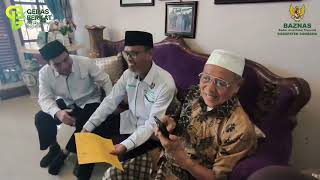 Baznas Sumbawa Terima Zakat Mal Bupati Sumbawa Periode 2000-20005, Drs.H.A.Latif Majid