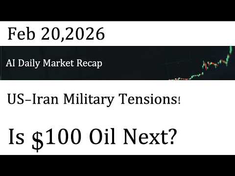 AI Daily Market Recap｜Feb 20,2026｜ US Iran Military Tensions! Is $100 Oil Next?