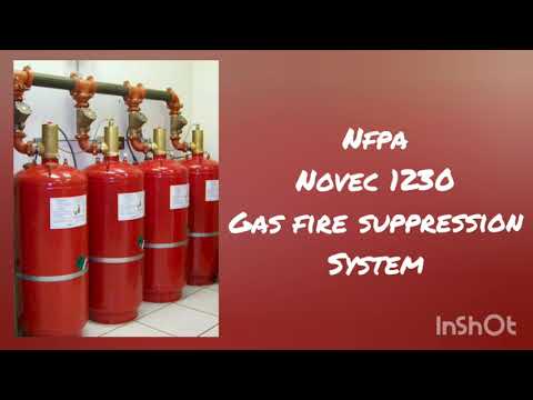 Novec 1230 fluid fire suppression system