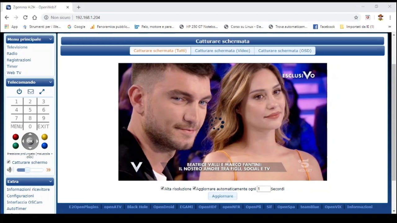 configurare plugin isetting su zgemma