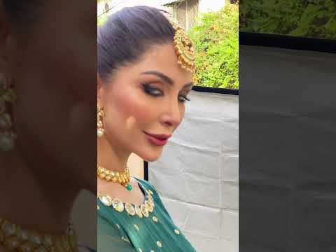 Mehndi & Mayo Bride Makeup look❤️‍🔥on Sabeeka Imam✨Makeover by Syedhussainmua #shorts#makeup #mehndi