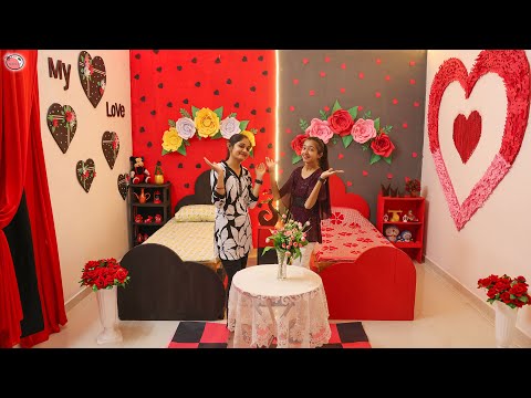 2 Sisters ❤️ BedRoom Makeover - On Her Choice 👉(Most Beautiful) #Love #Fun