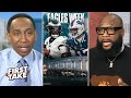 FIRST TAKE | Stephen A. prediction Eagles vs Bills: Is Josh Allen or Jalen Hurts - QB do you fear?