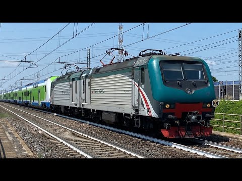 TRENI MERCI e passeggeri IN transito a Anzola Emilia: EUROCITY, TRENORD e altro!
