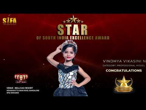 VINDHYA VIKASINI N ||STAR OF SOUTH INDIA EXCELLENCE AWARD|| MODEL||YASH INTERNATIONAL FASHION AWARDS