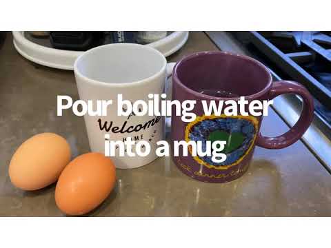 Easy Peasy Poached Eggs in a Coffee Mug