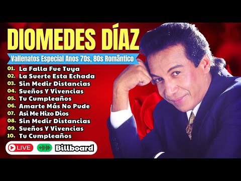 Diomedes Diaz, 40 Grandes Éxitos Vol 2 💃 Vallenaticos clásicos románticos lo mejor del Diomedes Diaz