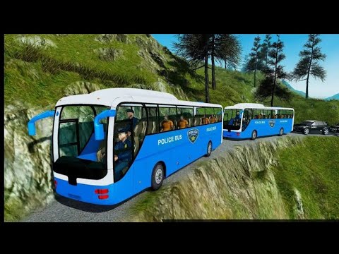 Offroad US Police Bus Driver : Prisoner Transport - Android GamePlay