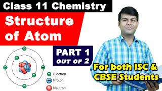 Ch 2 - Structure of Atom  (Part 1) | Class 11 Chemistry | ISC, CBSE, NERT