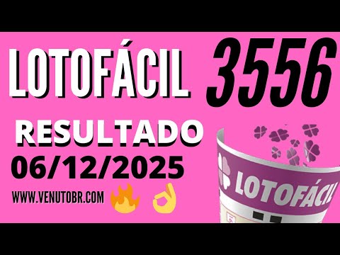 🍀 RESULTADO LOTOFÁCIL 3556