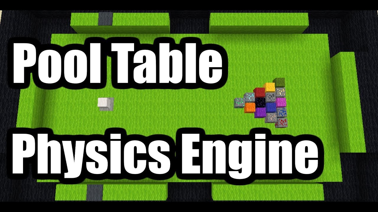 Pool Table w/Custom Physics in Minecraft 1.14