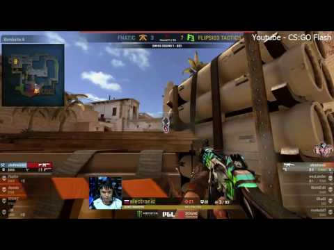 [QUADKILL] Electronic Quadkill Flipsid3 vs Fnatic PGL Major 2017