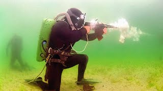 Firing An Underwater Rifle