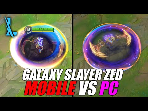 Wild Rift - Galaxy Slayer Zed | MOBILE vs PC