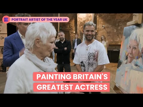 Nine Portrait Champions Paint Judi Dench Live