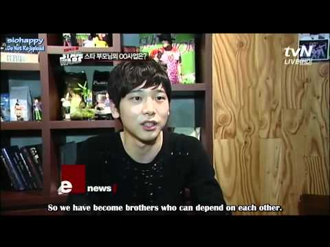 [ENG] 120326 tvE News - Yesung being a filial son