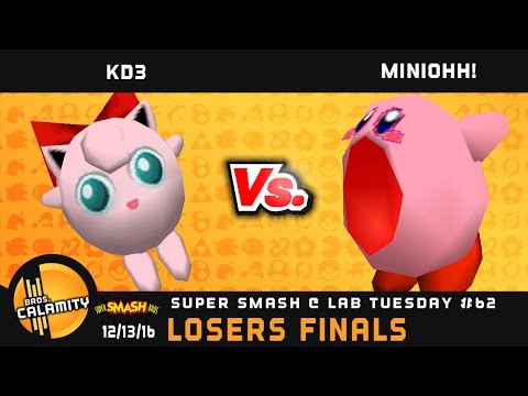 S@LT #62 | KD3 (Puff, Pika) vs Miniohh! (Kirby) - Losers Finals - SSB64 Singles