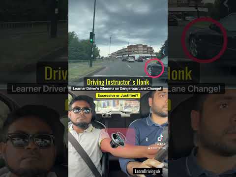 Driving Instructor's Honk: Excessive or Justified?Learner Driver's Dilemma on Dangerous Lane Change!