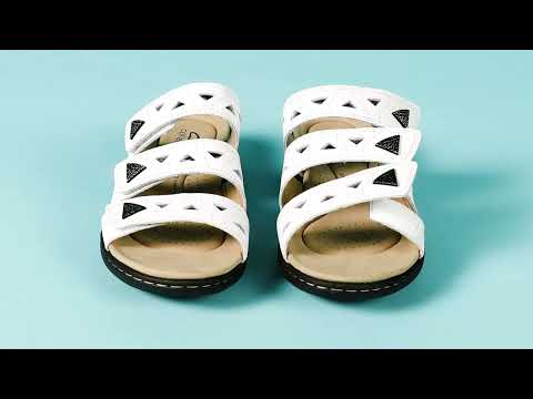 Clarks Collection Laurieann Nora Leather Slide Sandal