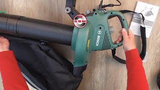 Bosch UniversalGardenTidy Leaf Vacuum  Leaf Blower 1800 Watt - Bob The Tool Man