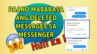 PAANO MABABASA ANG DELETED MESSAGES SA MESSENGER | HAPPY G