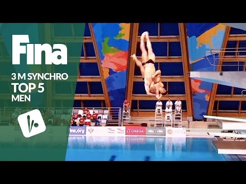 Top 5 - Men's 3m Synchronised | FINA/NVC Diving World Series - Kazan 2017