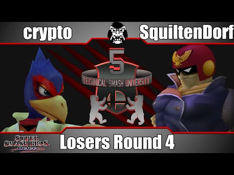 TSU5 - crypto (Falco) Vs. SquiltenDorf (Cpt. Falcon) - Losers Round 4 - Super Smash Bros. Melee