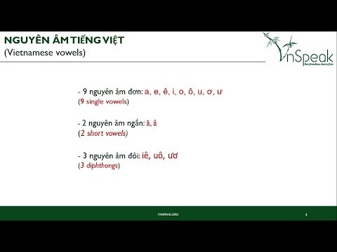 Vietnamese Vowels