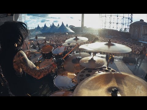 Arch Enemy Daniel Erlandsson Drumcam 'As The Pages Burn ' / Tuska Festival 2018
