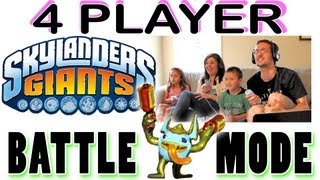 4 Player Battle Mode Skylanders Giants: Repainted Trigger Happy Winner (Family Style)