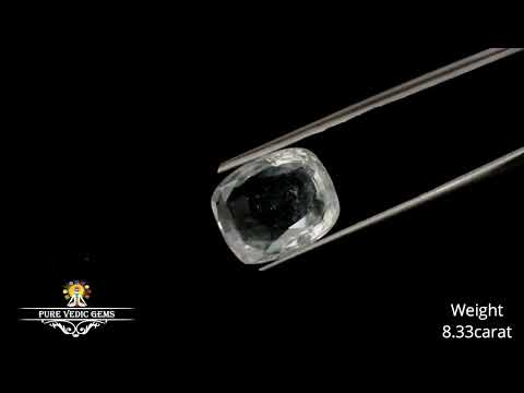 White Sapphire 8.33ct.On-Demand video