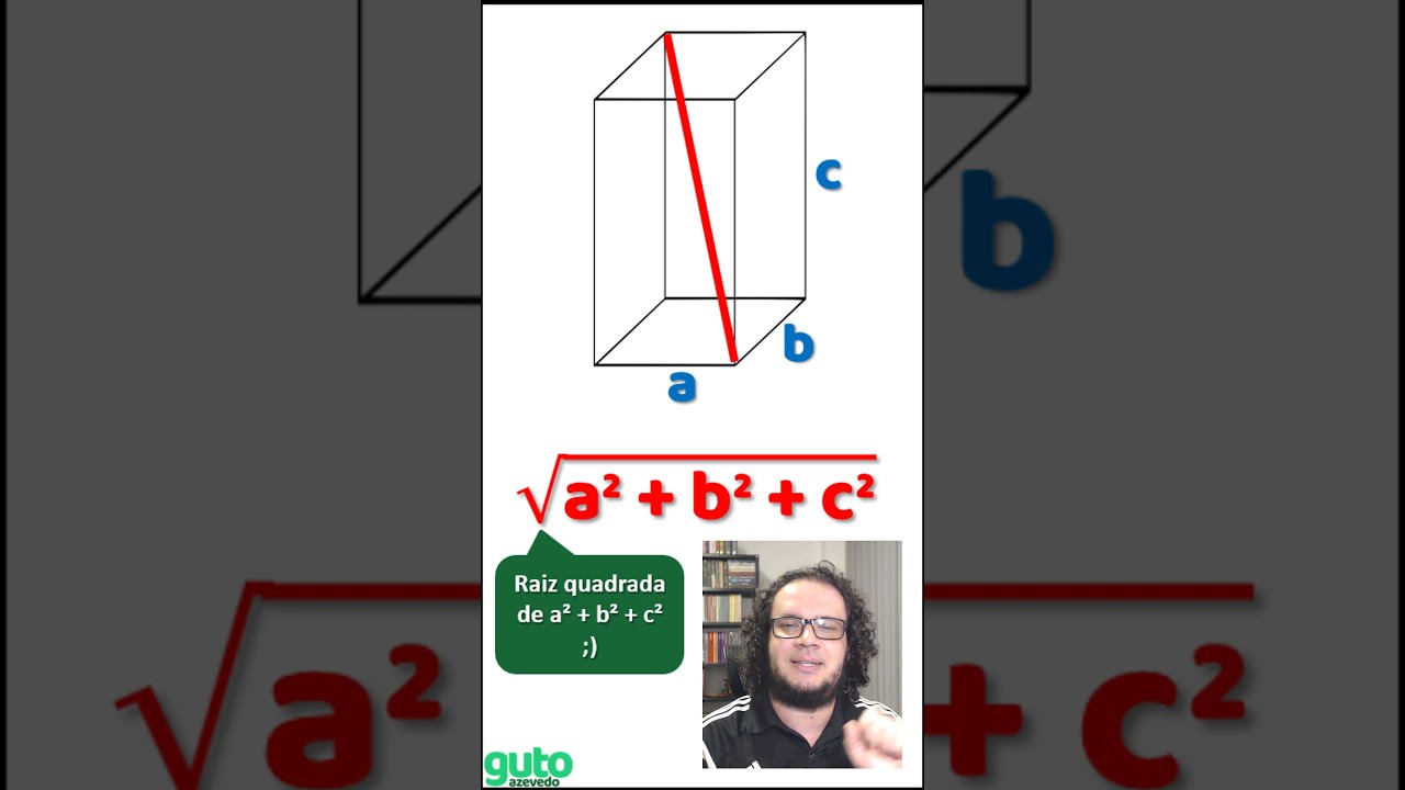 Como calcular a diagonal do paralelepípedo reto-retângulo Fórmula da diagonal do paralelepípedo