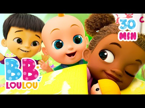 Les Petits Lapins 🐰 | Comptines pour bébé avec des animaux 🐟🐕🐸🐷 | BB LouLou