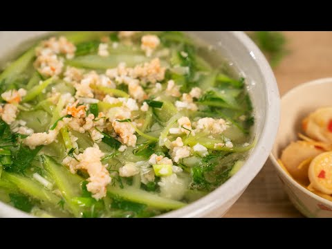 Canh bầu tôm