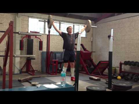 Gillies Ave Olympic Weightlifting - 14/8/13 Training Lifts - Caleb Symon - Olympic Weightlifting