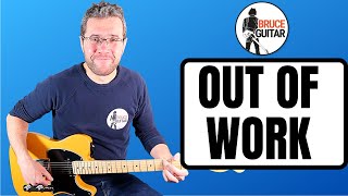 Bruce Springsteen - Out Of Work guitar lesson (Gary U.S. Bonds)