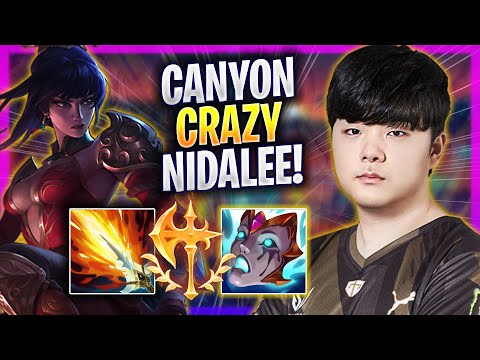 CANYON CRAZY GAME WITH NIDALEE! - GEN Canyon Plays Nidalee JUNGLE vs Lee Sin! | Season 2024