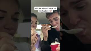 “Can we switch?” PRANK #shorts
