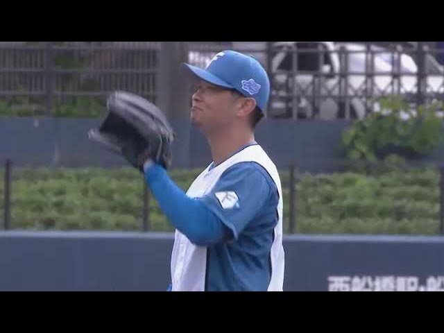 【ファーム】ファイターズ・池田隆英 好フィールディングで併殺を奪う!! 2022年6月8日 北海道日本ハムファイターズ 対 横浜DeNAベイスターズ