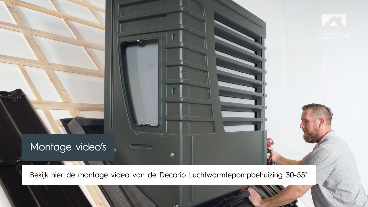 Decorio luchtwarmtepompbehuizing 30-55° 