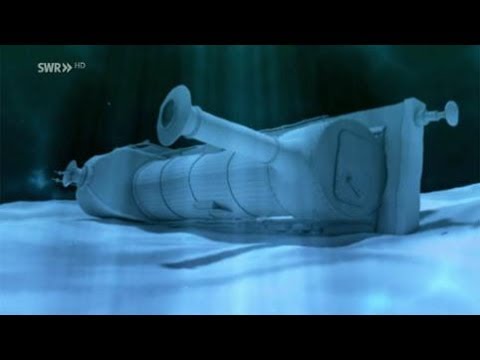 Hunter of the sunken locomotive "Rhein"