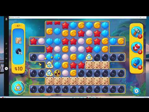 Fishdom Level 47 Step-by-Step Audio Walkthrough | F2P Tips, Moves, and Strategy Guide 🐠💎